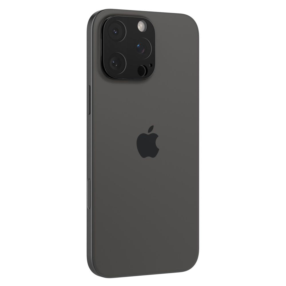 Zaštitna folija za stražnju kameru Spigen Optik za Apple iPhone 15 Pro Max / 15 Pro, Kaljeno staklo, Pun ljepilo, Set od 2 komada, Crna AGL05273
