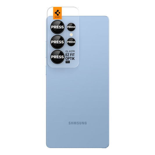 Zaštitna folija za stražnju kameru Spigen GlastR EZ FIT Optik Pro HD za Samsung Galaxy S25 Ultra S938, Kaljeno staklo, Set od 2 komada, Crna