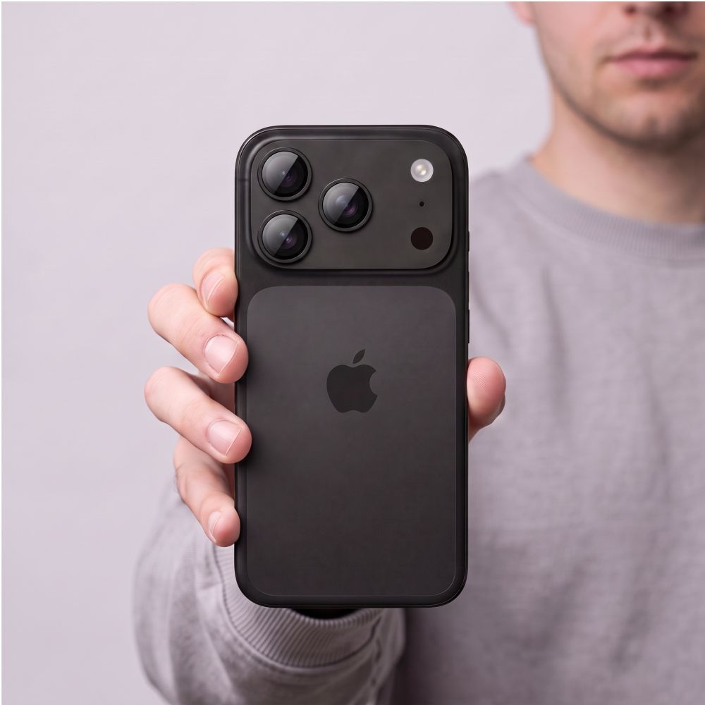 Stražnja zaštitna folija Tech-Protect CamFull Fit+ za Apple iPhone 18 Pro Max, Kaljeno staklo, Crna