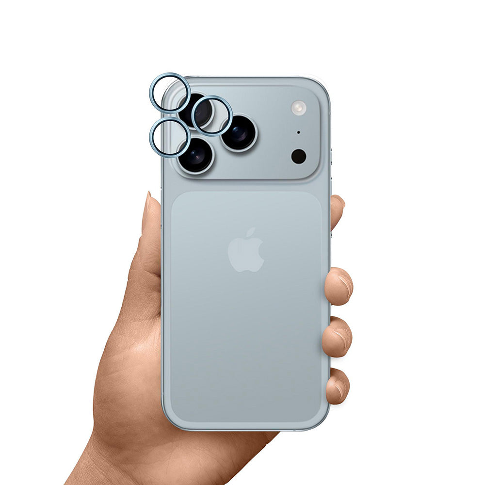 Zaštitna folija za stražnju kameru 3MK Hardy Protection Pro za Apple iPhone 17 Pro Max / 17 Pro, Kaljeno staklo, Plava