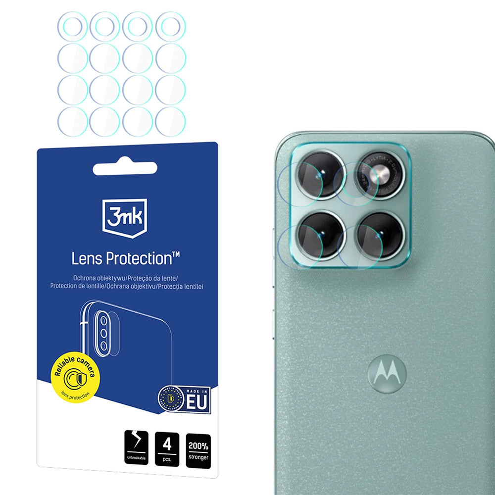 Zaštitna folija za stražnju kameru 3MK Protection za Motorola Edge 70 Fusion, Fleksibilno staklo, Set od 4 komada, Prozirna