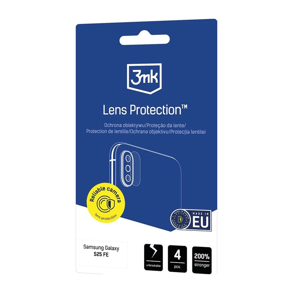 Zaštitna folija za stražnju kameru 3MK Protection za Motorola Moto G06, Kaljeno staklo, Set od 4 komada, Prozirna