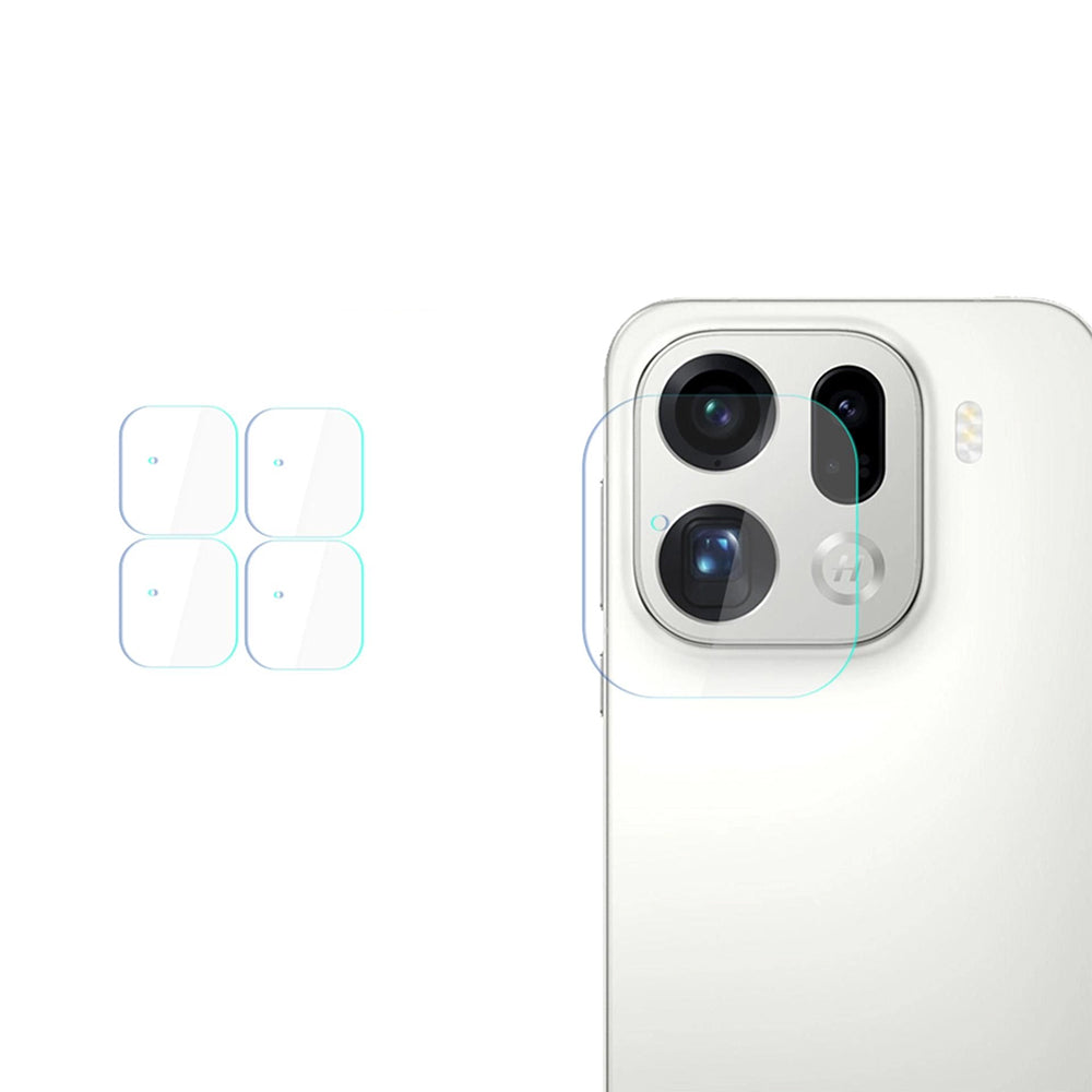 Zaštitna folija za stražnju kameru 3MK Protection za Oppo Find X9 Pro, Kaljeno staklo, Set od 4 komada, Prozirna