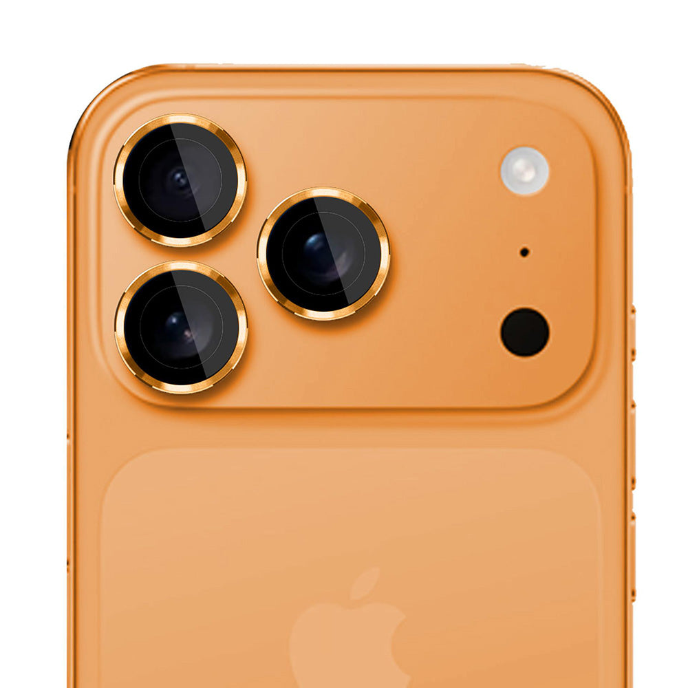 Folija za zaštitu stražnje kamere 3MK Protection Pro za Apple iPhone 17 Pro Max / 17 Pro, Kaljeno staklo, Narančasta