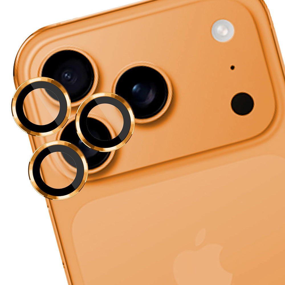 Folija za zaštitu stražnje kamere 3MK Protection Pro za Apple iPhone 17 Pro Max / 17 Pro, Kaljeno staklo, Narančasta
