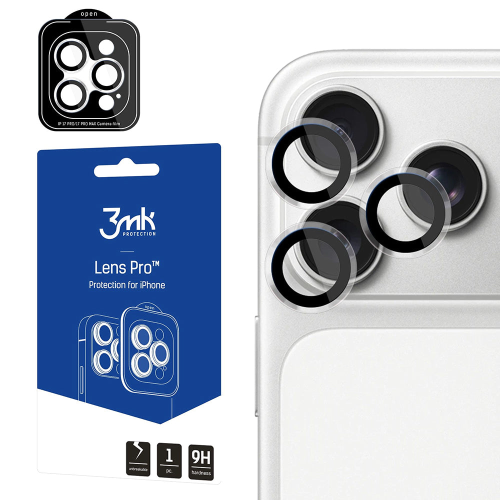 Zaštitna folija za stražnju kameru 3MK Protection Pro za Apple iPhone 18 Pro / 18 Pro Max, Kaljeno staklo, Prozirna