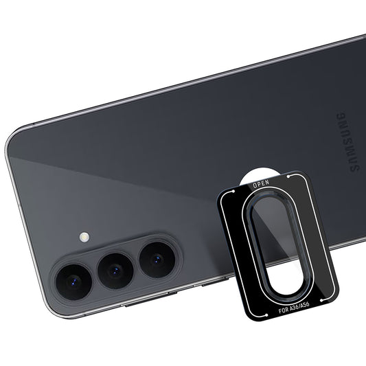 Zaštitna folija za stražnju kameru 3MK Protection Pro za Samsung Galaxy S26 FE S741, Kaljeno staklo, Crna