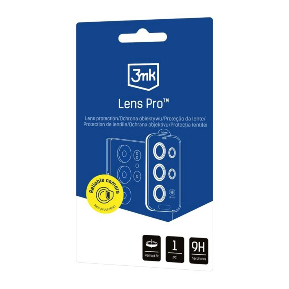 Folija za zaštitu stražnje kamere 3MK Protection Pro za Samsung Galaxy S26 Plus S947, Kaljeno staklo, Crna