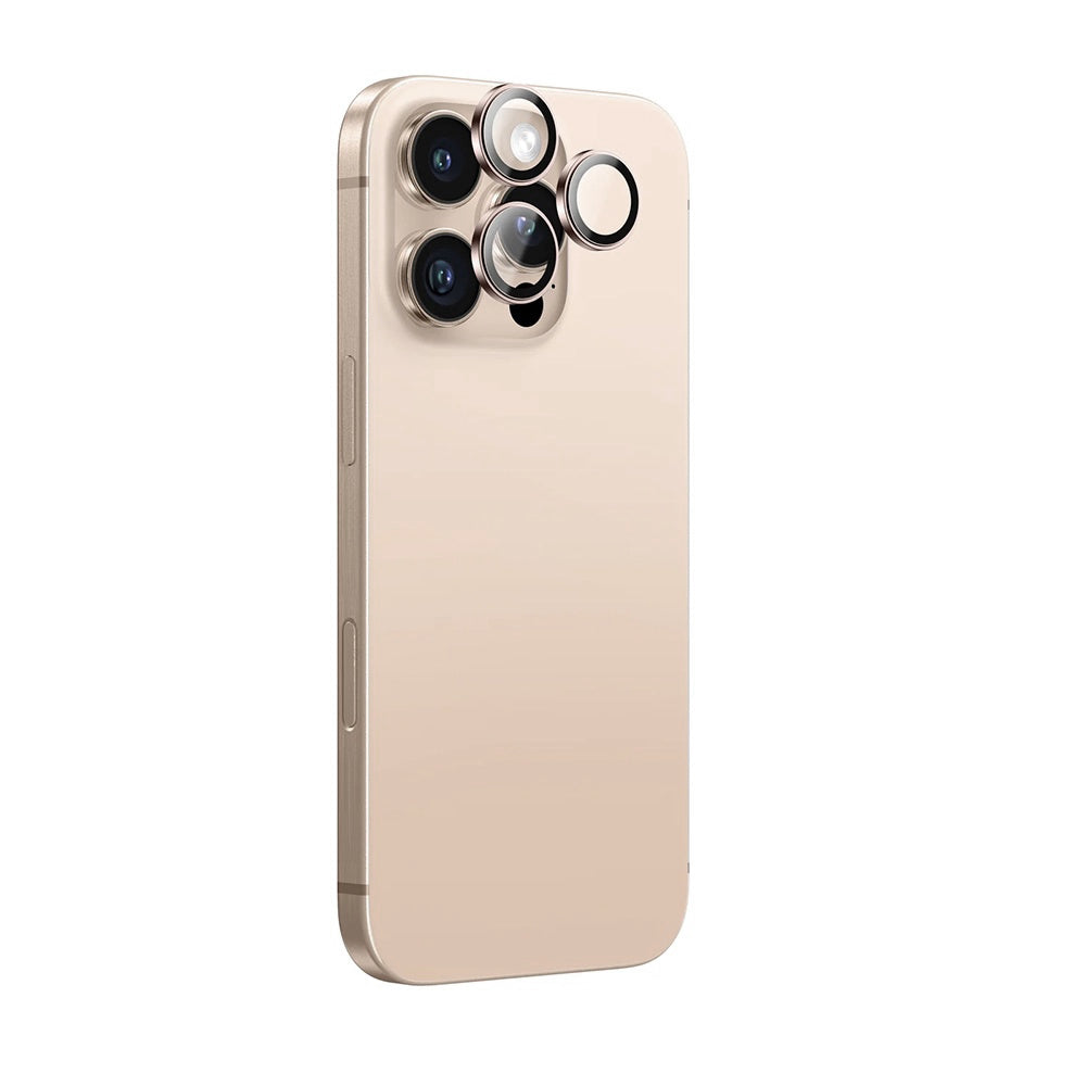 Zaštitna folija za stražnju kameru Anank AR za Apple iPhone 16 Pro Max / 16 Pro, Kaljeno staklo, Zlatna