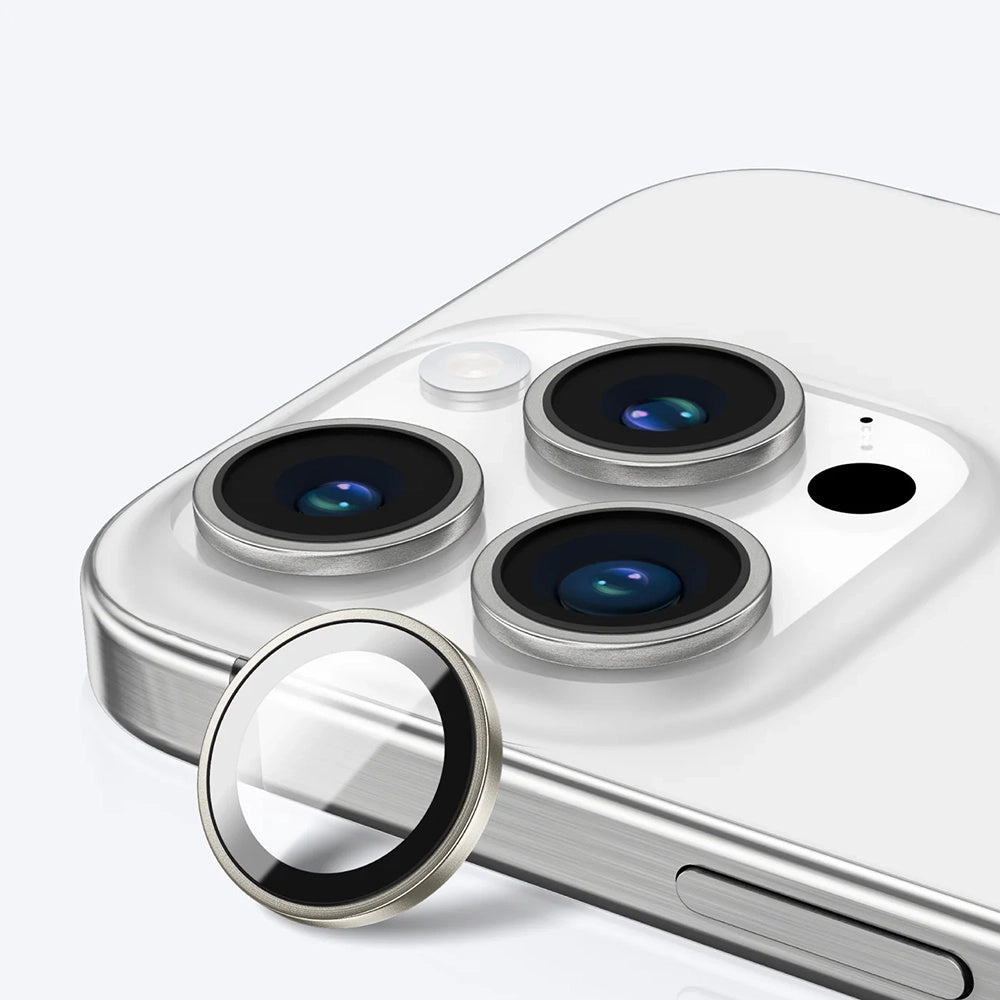Zaštitna folija za stražnju kameru Anank AR za Apple iPhone 17 Pro Max / 17 Pro, Kaljeno staklo, Srebrna