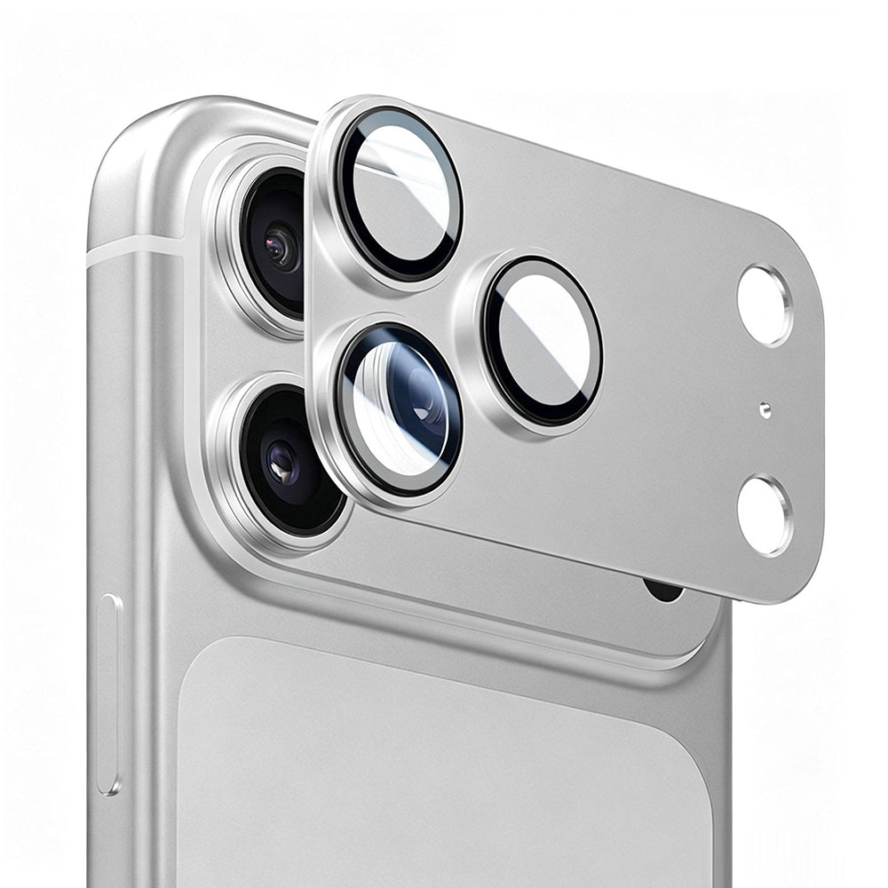 Zaštitno staklo za stražnju kameru Blueo Integrated Metal za Apple iPhone 17 Pro Max, kaljeno staklo, srebrno