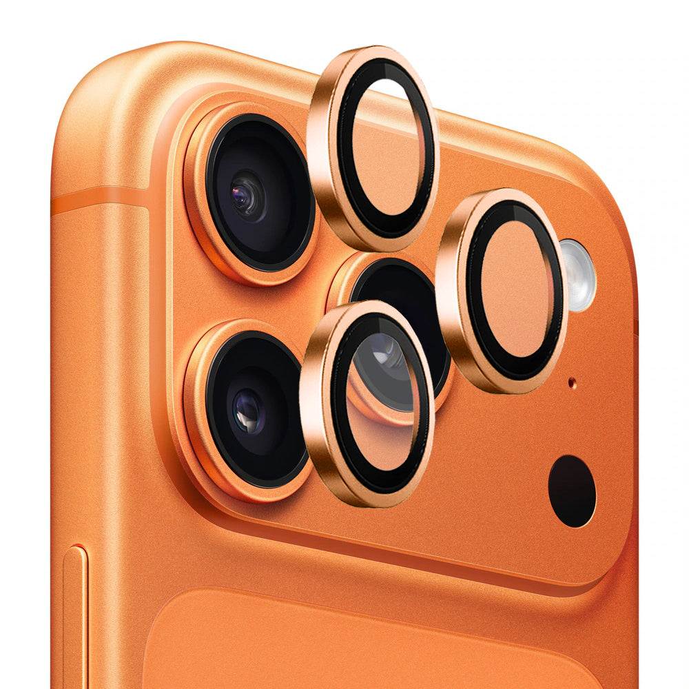 Zaštitna folija za stražnju kameru Blueo Metal Frame za Apple iPhone 17 Pro Max / 17 Pro, Kaljeno staklo, Narančasta