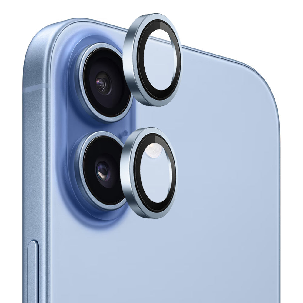 Zaštitna folija za stražnju kameru Blueo Metal Frame za Apple iPhone 17, Kaljeno staklo, Plava