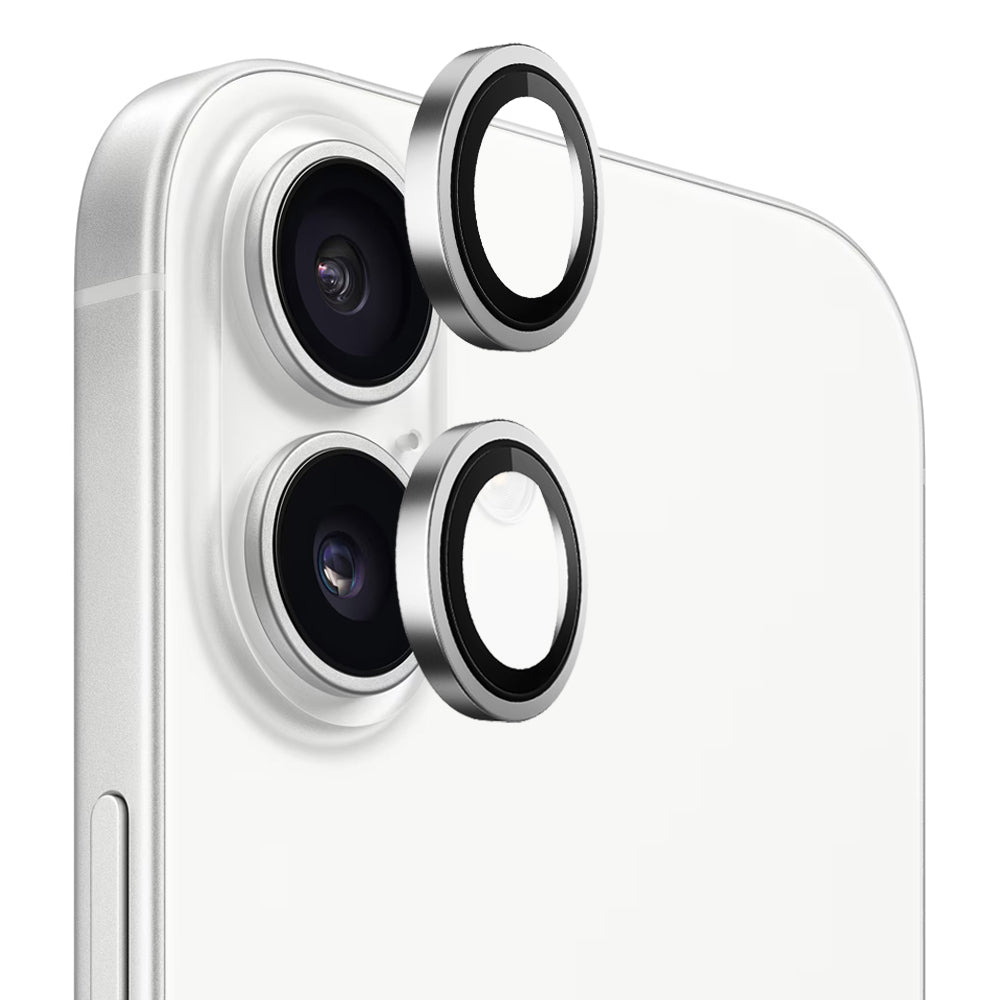 Zaštitna folija za stražnju kameru Blueo Metal Frame za Apple iPhone 17, Kaljeno staklo, Srebrna