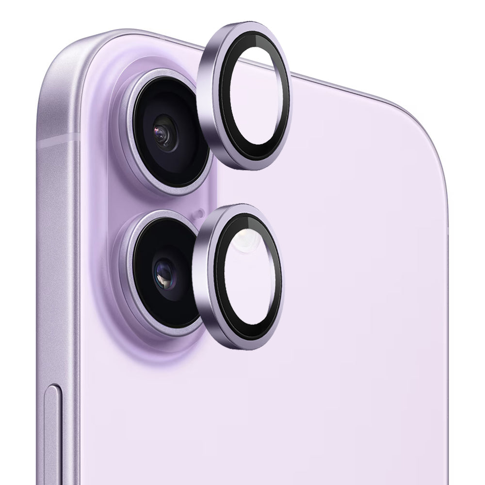 Zaštitna folija za stražnju kameru Blueo Metal Frame za Apple iPhone 17, Kaljeno staklo, Ljubičasta