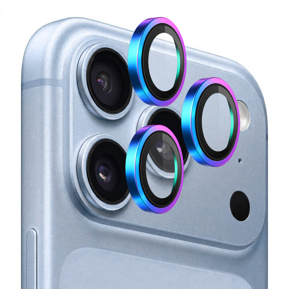 Blueo zaštitna folija za stražnju kameru s metalnim okvirom za Apple iPhone 18 Pro / 18 Pro Max, kaljeno staklo, višebojna