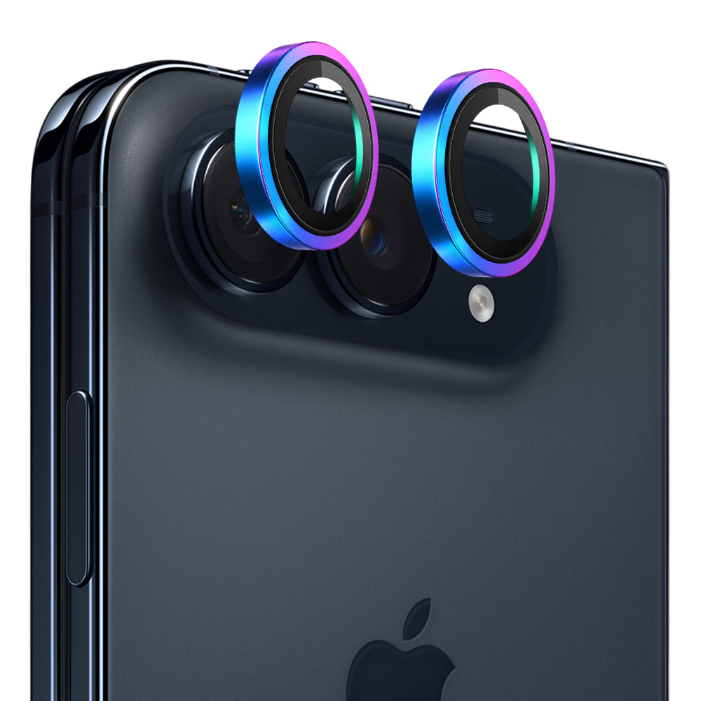 Zaštitno staklo za stražnju kameru Blueo Metal Frame za Apple iPhone Duo, kaljeno staklo, višebojno
