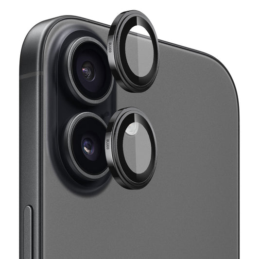 Zaštitna folija za stražnju kameru Blueo Sapphire Crystal za Apple iPhone 17, Kaljeno staklo, Crna