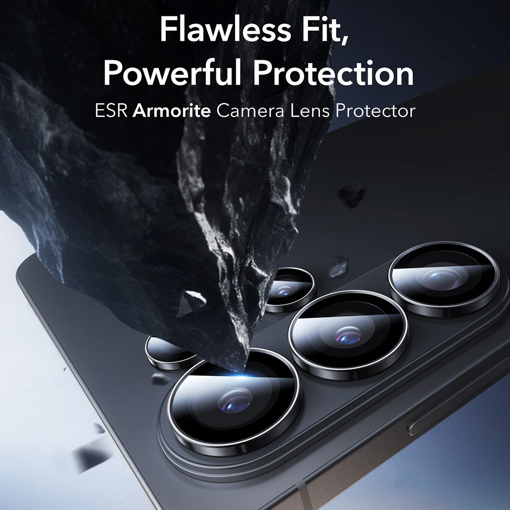 Zaštitna folija za stražnju kameru ESR Armorite za Samsung Galaxy S26 Ultra S948, Kaljeno staklo, Crna