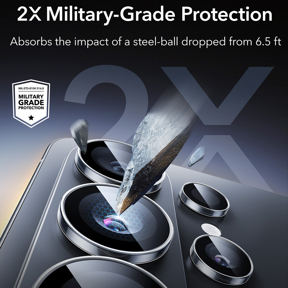 Zaštitna folija za stražnju kameru ESR Armorite za Samsung Galaxy S26 Ultra S948, Kaljeno staklo, Prozirna