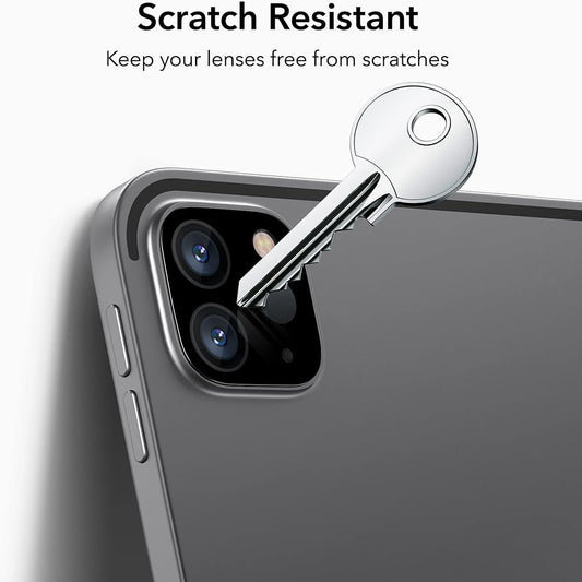 Zaštitna folija za stražnju kameru ESR za Apple iPad Pro 13 (2024) / Pro 11 (2022) / Pro 12.9 (2022), Kaljeno staklo, Set od 2 komada, Crna