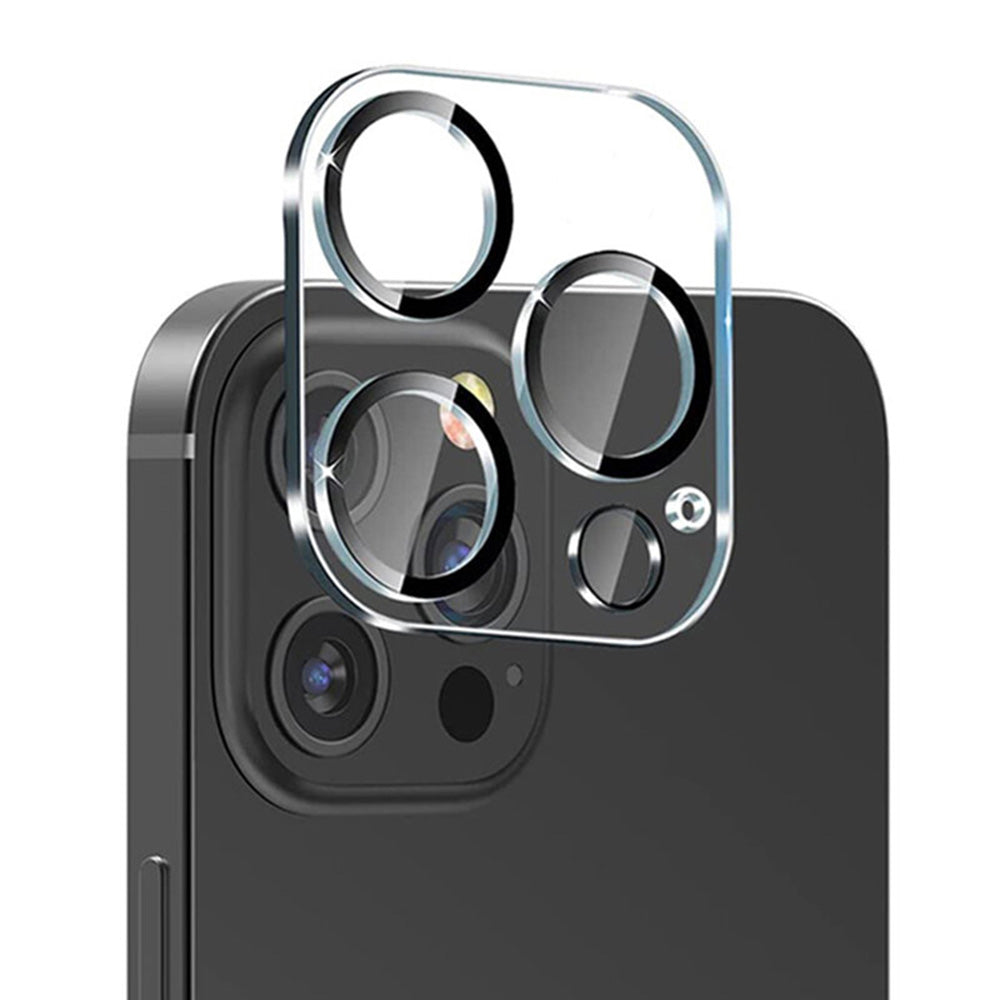 Zaštitna folija za stražnju kameru Lito S+ za Apple iPhone 14 Pro Max / 14 Pro, Kaljeno staklo, Crna