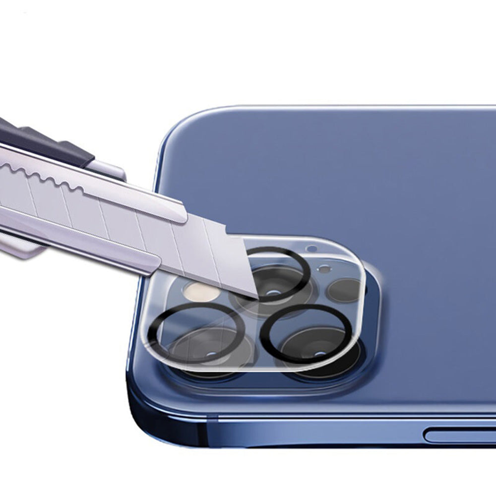 Zaštitna folija za stražnju kameru Lito S+ za Apple iPhone 14 Pro Max / 14 Pro, Kaljeno staklo, Crna