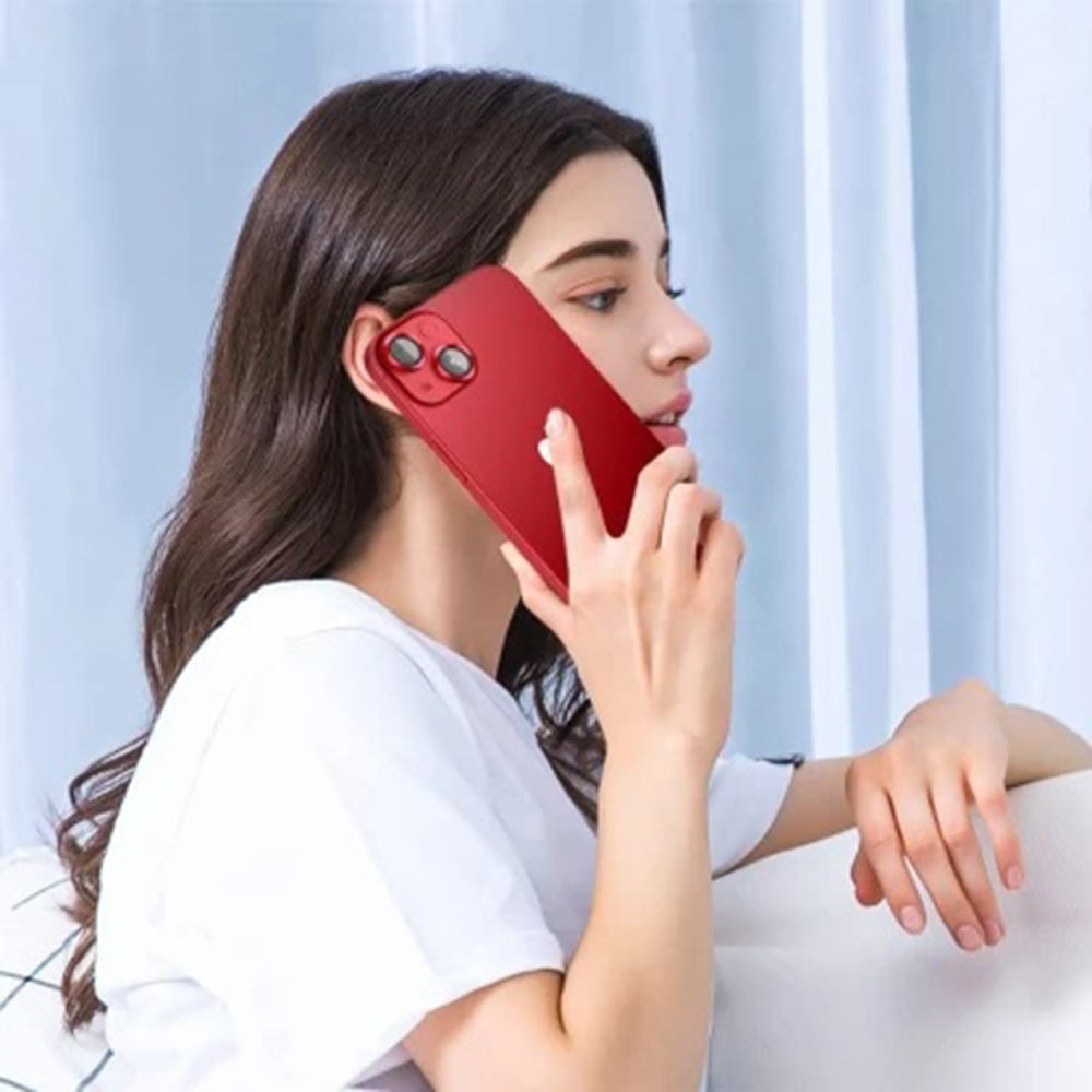 Zaštitna folija za stražnju kameru Lito S+ za Apple iPhone 14, Kaljeno staklo, Crvena