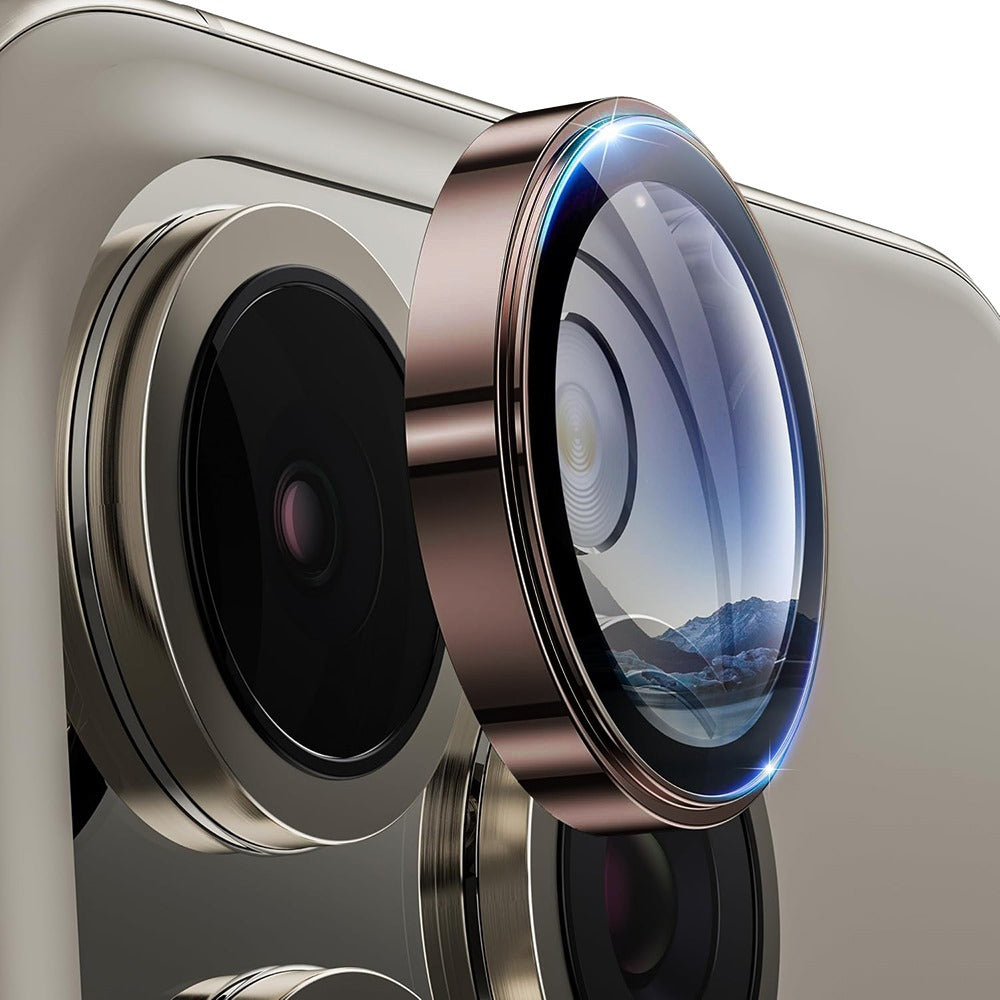 Zaštitna folija za stražnju kameru Lito S+ za Apple iPhone 16 Pro Max / 16 Pro, Kaljeno staklo, Bronca