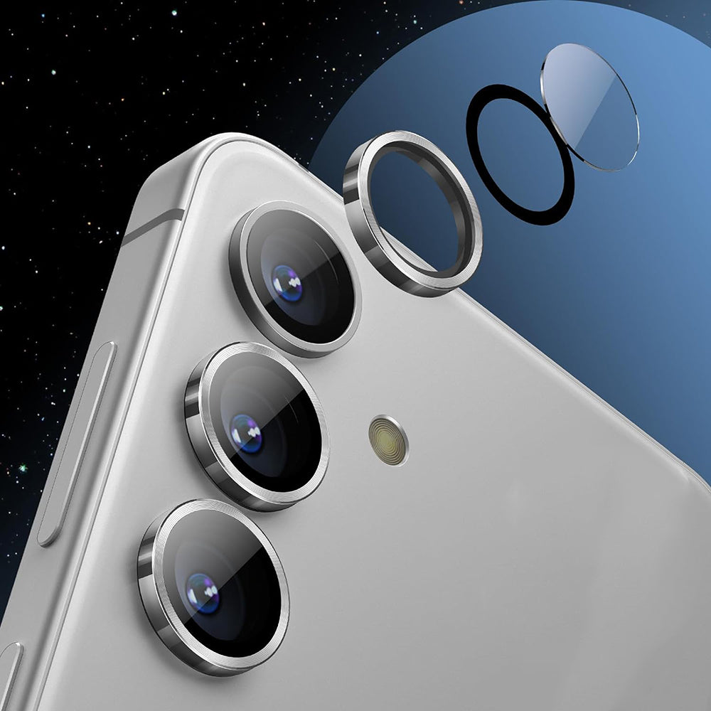 Zaštitna folija za stražnju kameru Lito S+ za Samsung Galaxy S25+ S936, kaljeno staklo, srebrna