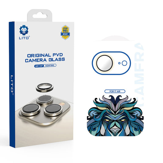 Zaštitna folija za stražnju kameru Lito Titanium AR za Apple iPhone 17 Air, Kaljeno staklo, Zlatna