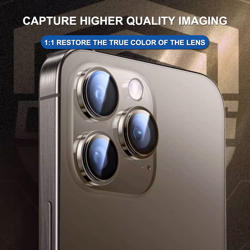 Zaštitna folija za stražnju kameru Lito Titanium AR za Apple iPhone 17 Pro Max / 17 Pro, Kaljeno staklo, Siva
