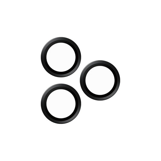 Zaštitna folija za stražnju kameru PanzerGlass Hoops za Apple iPhone 16 Pro Max / 16 Pro, Kaljeno staklo, Crna