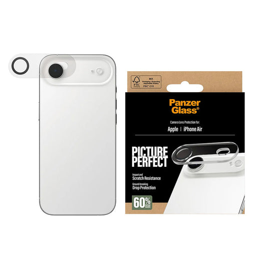 Zaštitna folija za stražnju kameru PanzerGlass PicturePerfect za Apple iPhone 17 Air, Kaljeno staklo, Prozirno