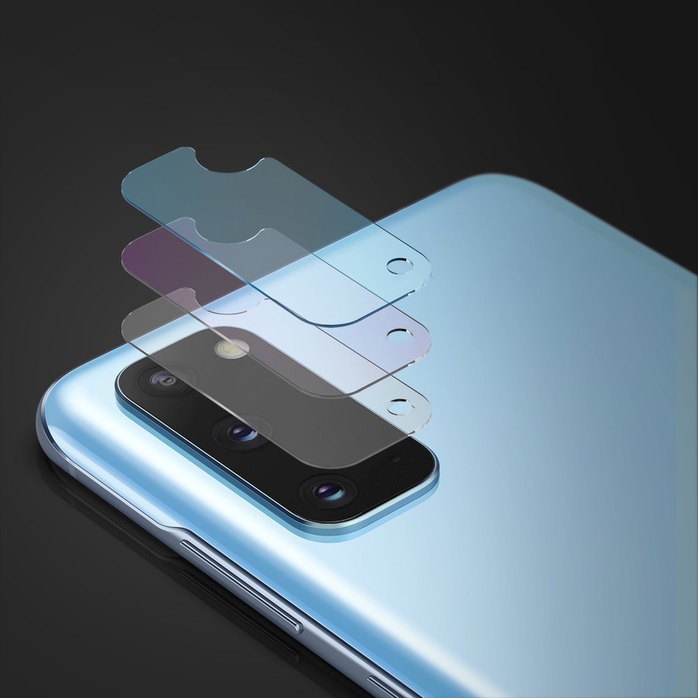 Zaštitna folija za stražnju kameru Ringke IDGL za Samsung Galaxy S20 5G G981 / S20 G980, Kaljeno staklo, Set od 3 komada, Prozirna