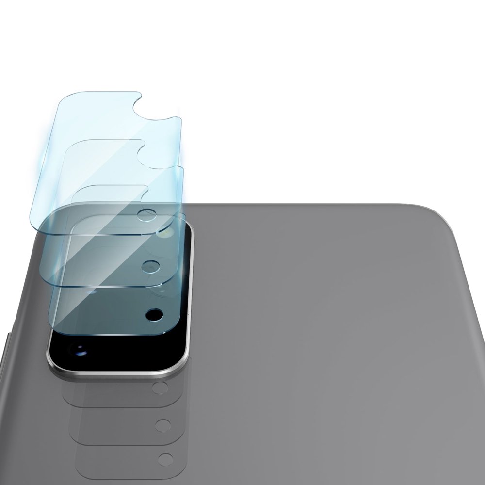 Zaštitna folija za stražnju kameru Ringke IDGL za Samsung Galaxy S20+ 5G G986 / S20+ G985, Kaljeno staklo, Set od 3 komada, Prozirna