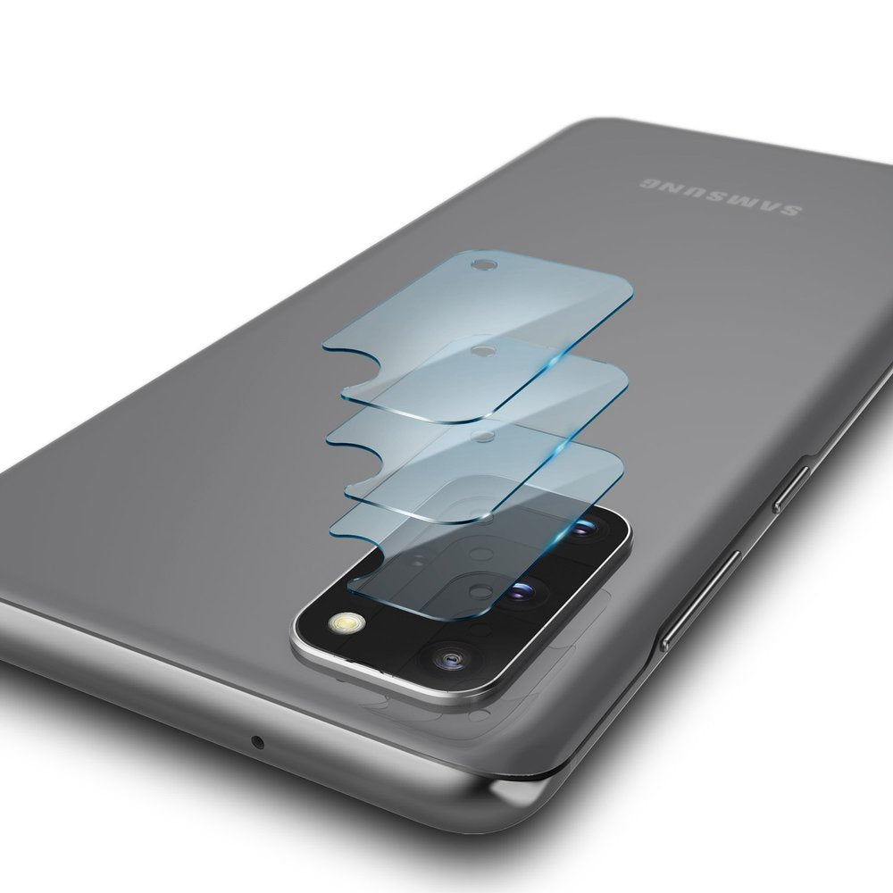 Zaštitna folija za stražnju kameru Ringke IDGL za Samsung Galaxy S20+ 5G G986 / S20+ G985, Kaljeno staklo, Set od 3 komada, Prozirna