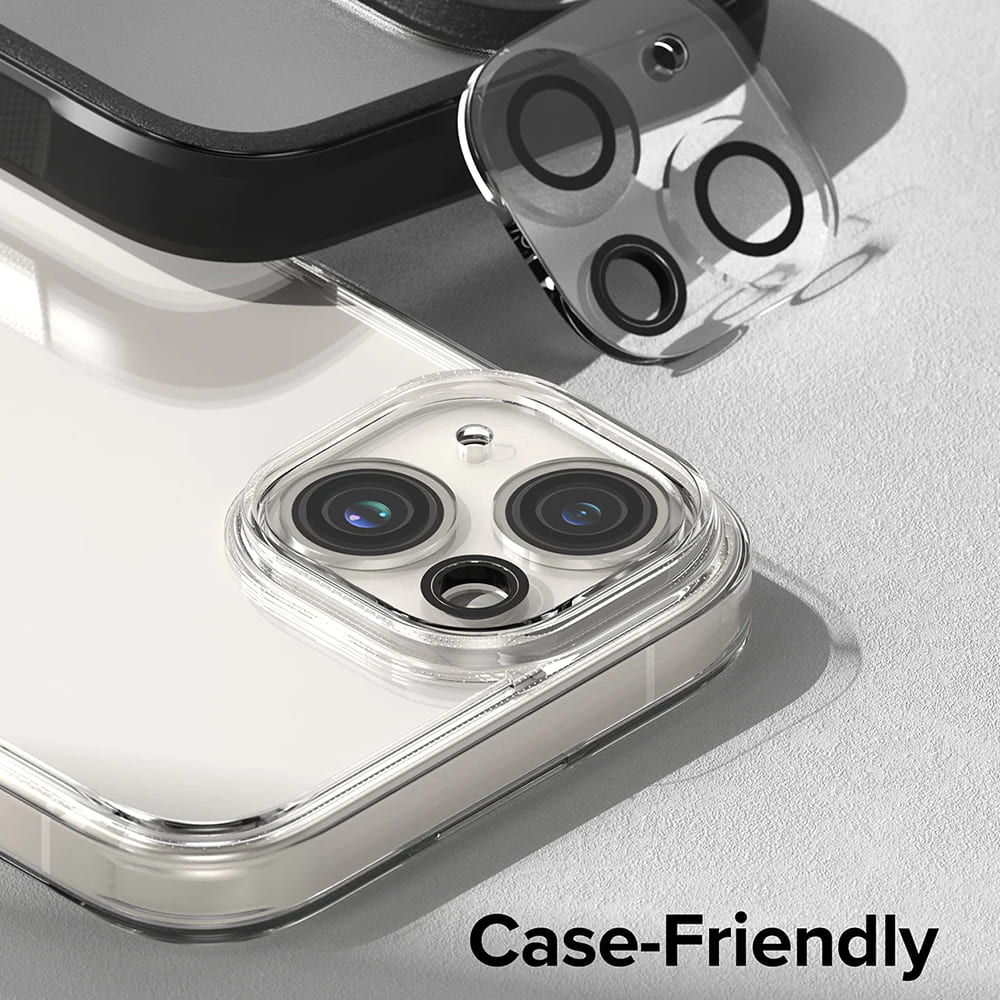 Zaštitna folija za stražnju kameru Ringke za Apple iPhone 15 Plus / 15, Kaljeno staklo, Set od 2 komada, Prozirna
