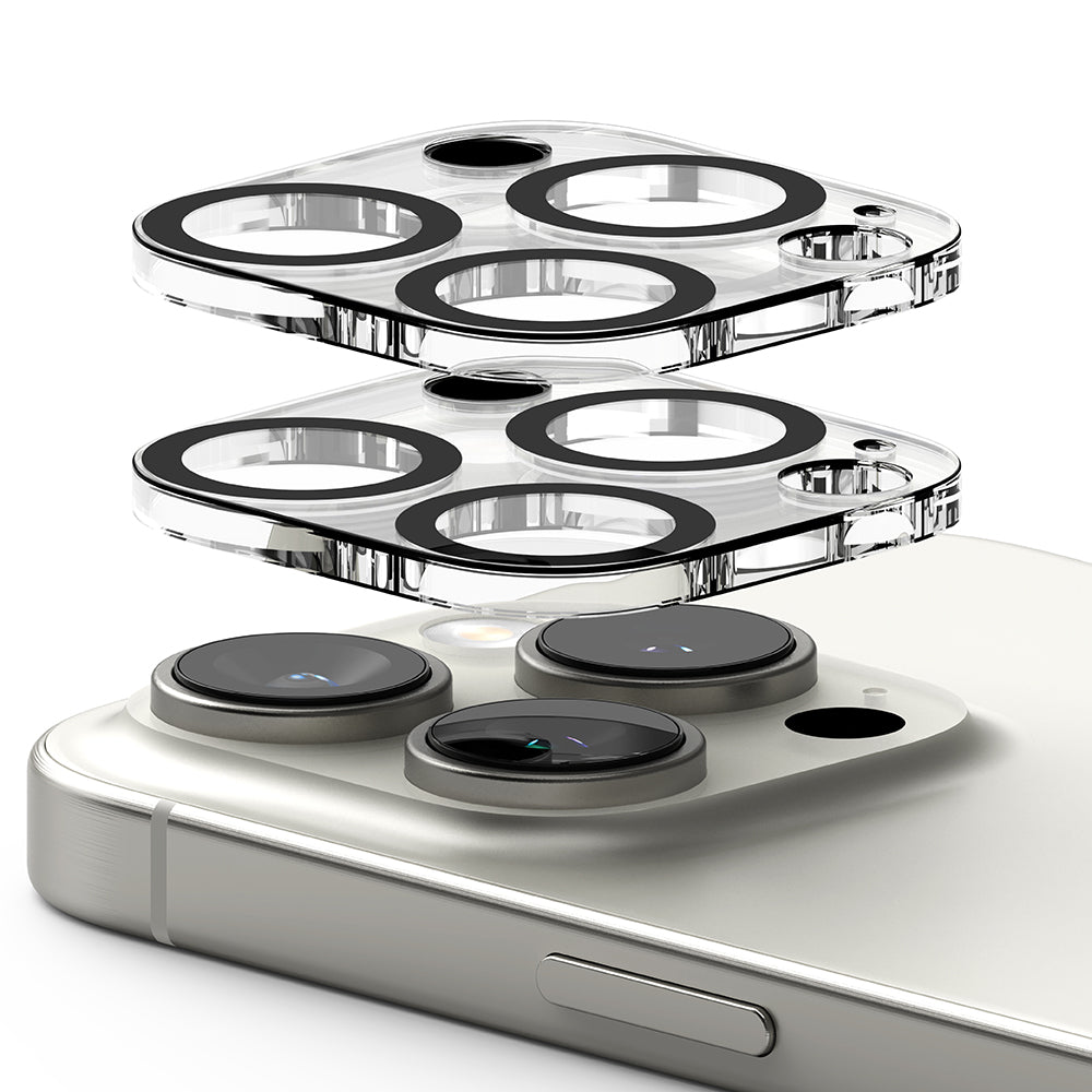 Zaštitna folija za stražnju kameru Ringke za Apple iPhone 16 Pro Max / 16 Pro, Kaljeno staklo, Set od 2 komada, Prozirna