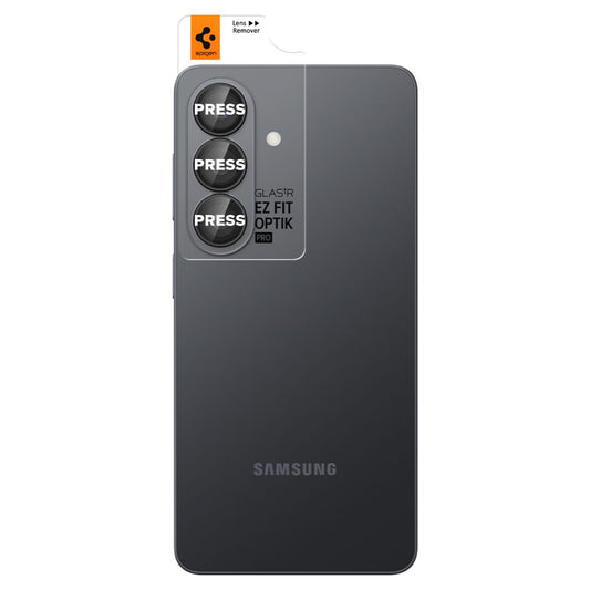 Zaštitna folija za stražnju kameru Spigen GlastR EZ FIT Optik Pro HD za Samsung Galaxy S26 Plus S947, Kaljeno staklo, Set od 2 komada, Crna