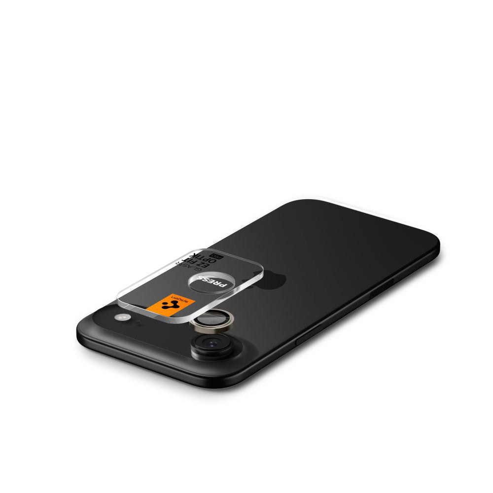 Zaštitna folija za stražnju kameru Spigen GlastR EZ FIT Optik Pro za Apple iPhone 17 Air, Kaljeno staklo, Set od 2 komada, Zlatna AGL10131