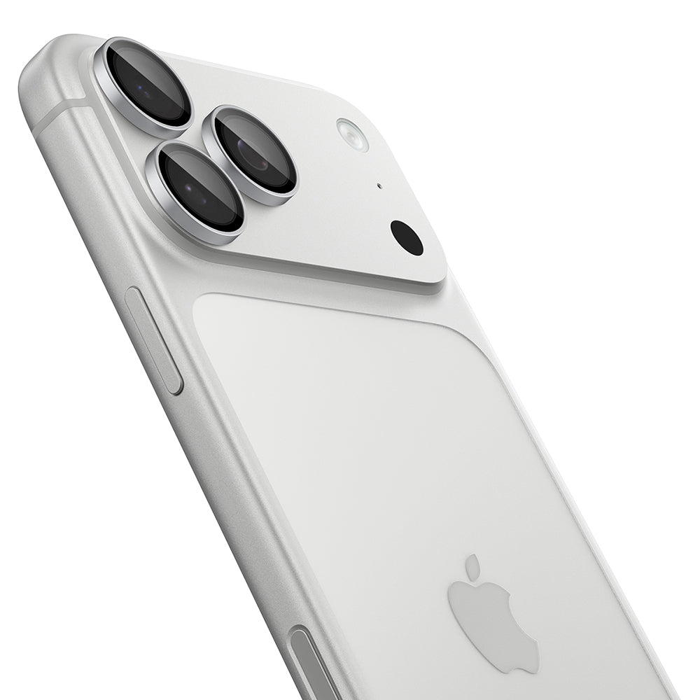 Zaštitna folija za stražnju kameru Spigen GlastR EZ FIT Optik Pro za Apple iPhone 18 Pro / 18 Pro Max, Kaljeno staklo, Set od 2 komada, Srebrna