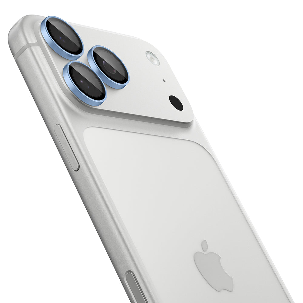 Zaštitna folija za stražnju kameru Spigen GlastR EZ FIT Optik Pro za Apple iPhone 18 Pro / 18 Pro Max, Kaljeno staklo, Set od 2 komada, Plava AGL12045