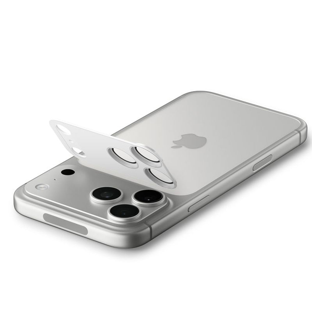 Zaštitna folija za stražnju kameru Spigen GlastR EZ FIT Optik Pro XL za Apple iPhone 17 Pro Max, Kaljeno staklo, Srebrna AGL10652