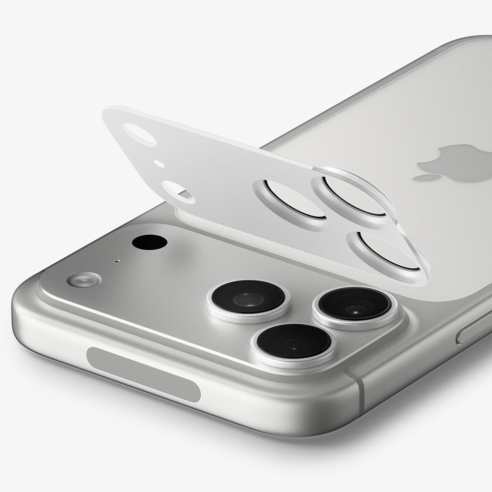 Zaštitna folija za stražnju kameru Spigen GlastR EZ FIT Optik Pro XL za Apple iPhone 18 Pro Max, Kaljeno staklo, Srebrna AGL12042