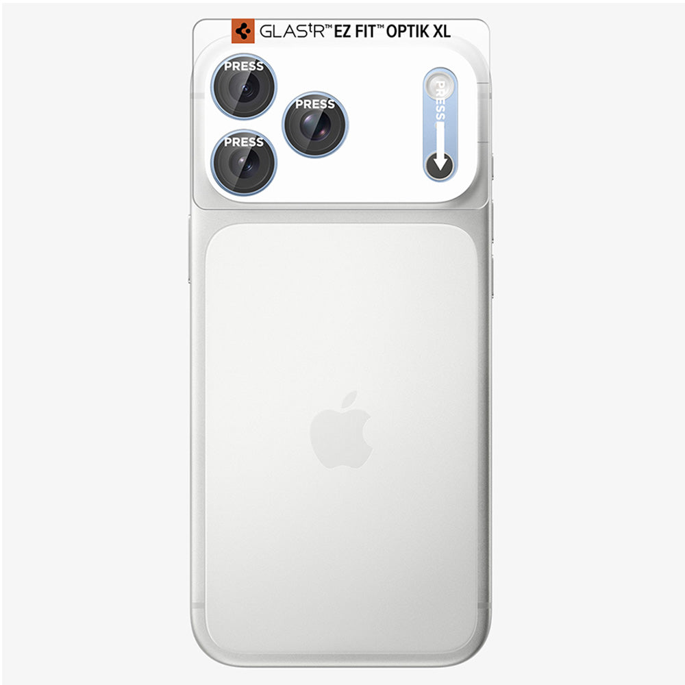 Zaštitna folija za stražnju kameru Spigen GlastR EZ FIT Optik Pro XL za Apple iPhone 18 Pro Max, Kaljeno staklo, Plava AGL12041