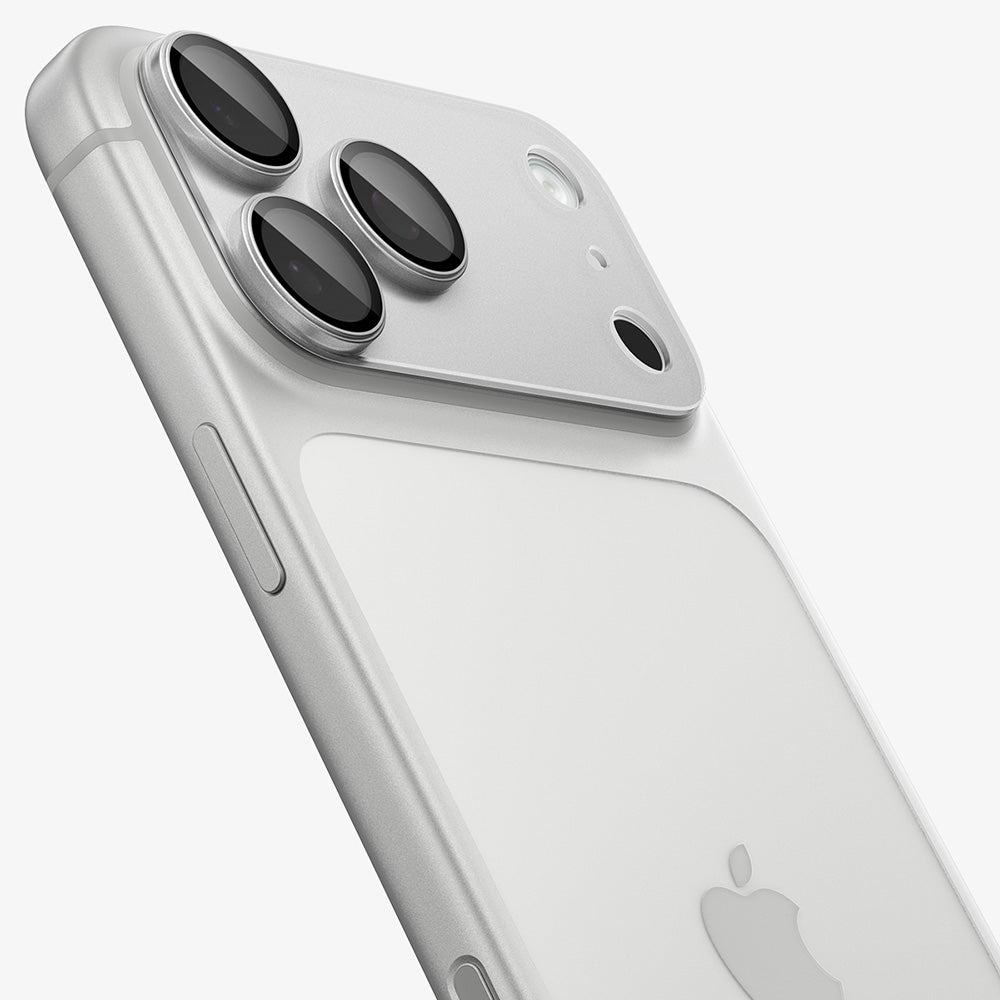 Zaštitna folija za stražnju kameru Spigen GlastR EZ FIT Optik Pro XL za Apple iPhone 18 Pro, Kaljeno staklo, Srebrna AGL12038