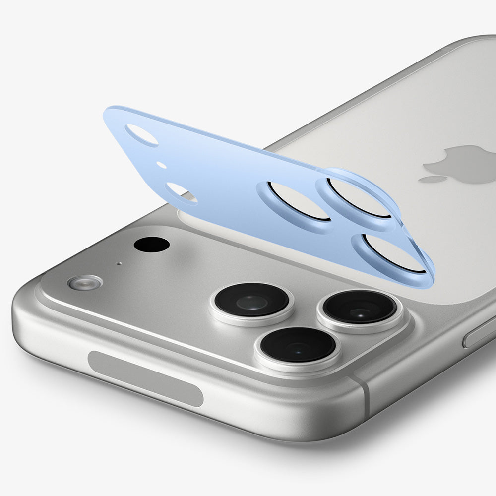 Zaštitna folija za stražnju kameru Spigen GlastR EZ FIT Optik Pro XL za Apple iPhone 18 Pro, Kaljeno staklo, Plava AGL12037