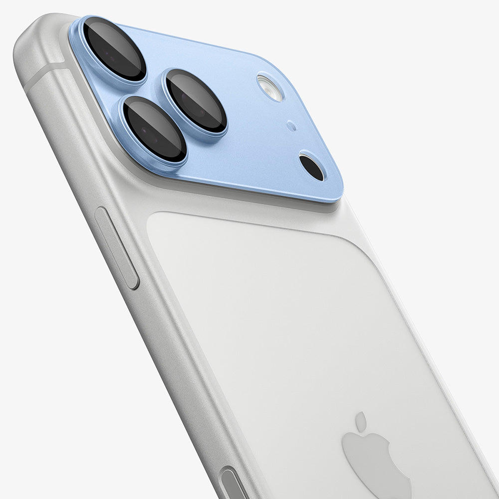Zaštitna folija za stražnju kameru Spigen GlastR EZ FIT Optik Pro XL za Apple iPhone 18 Pro, Kaljeno staklo, Plava AGL12037