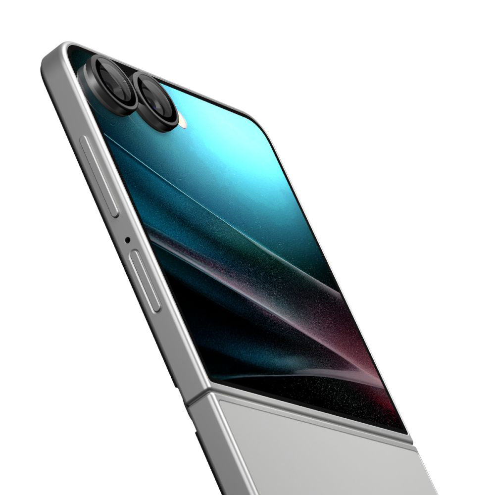 Zaštitna folija za stražnju kameru Spigen GlastR EZ FIT Optik Pro HD za Samsung Galaxy Z Flip7 F766, Kaljeno staklo, Set od 2 komada, Crna AGL09587